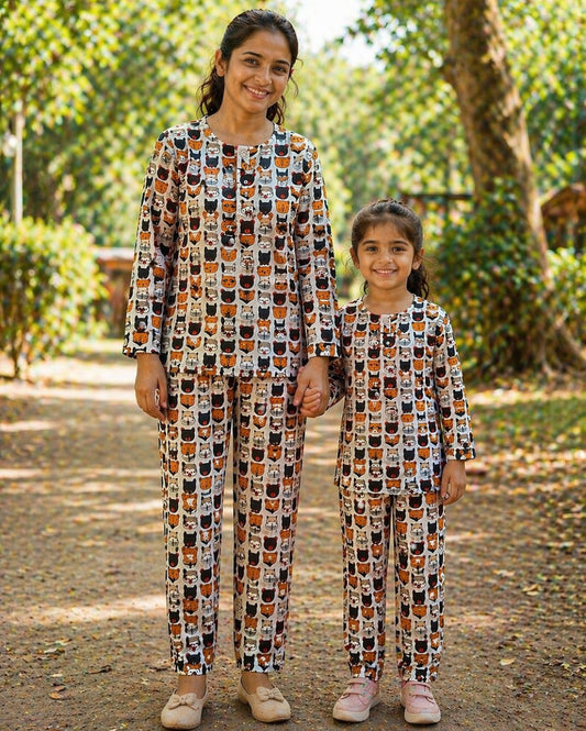 Bear and Fox Nightsuit